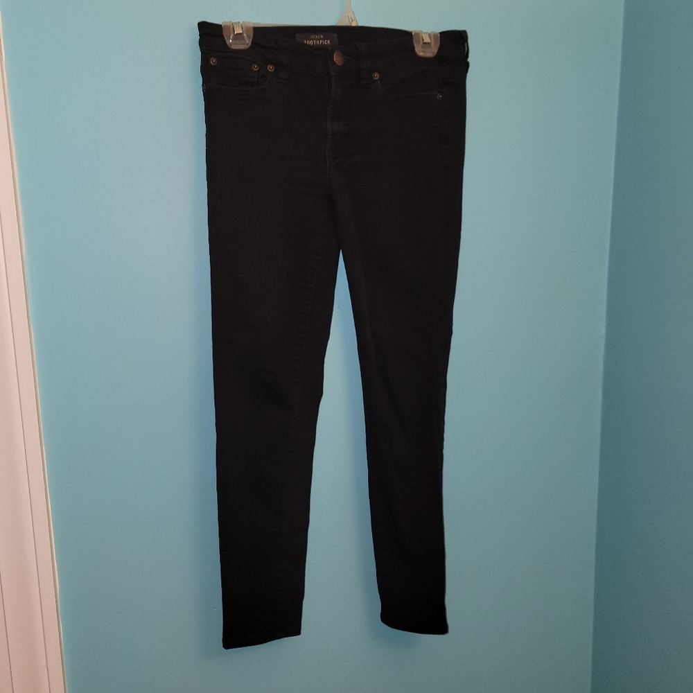 J. Crew Black Toothpick Jeans Sz. 27